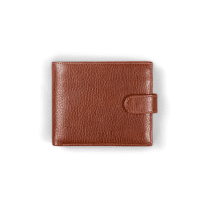 a photo of a leather wallet