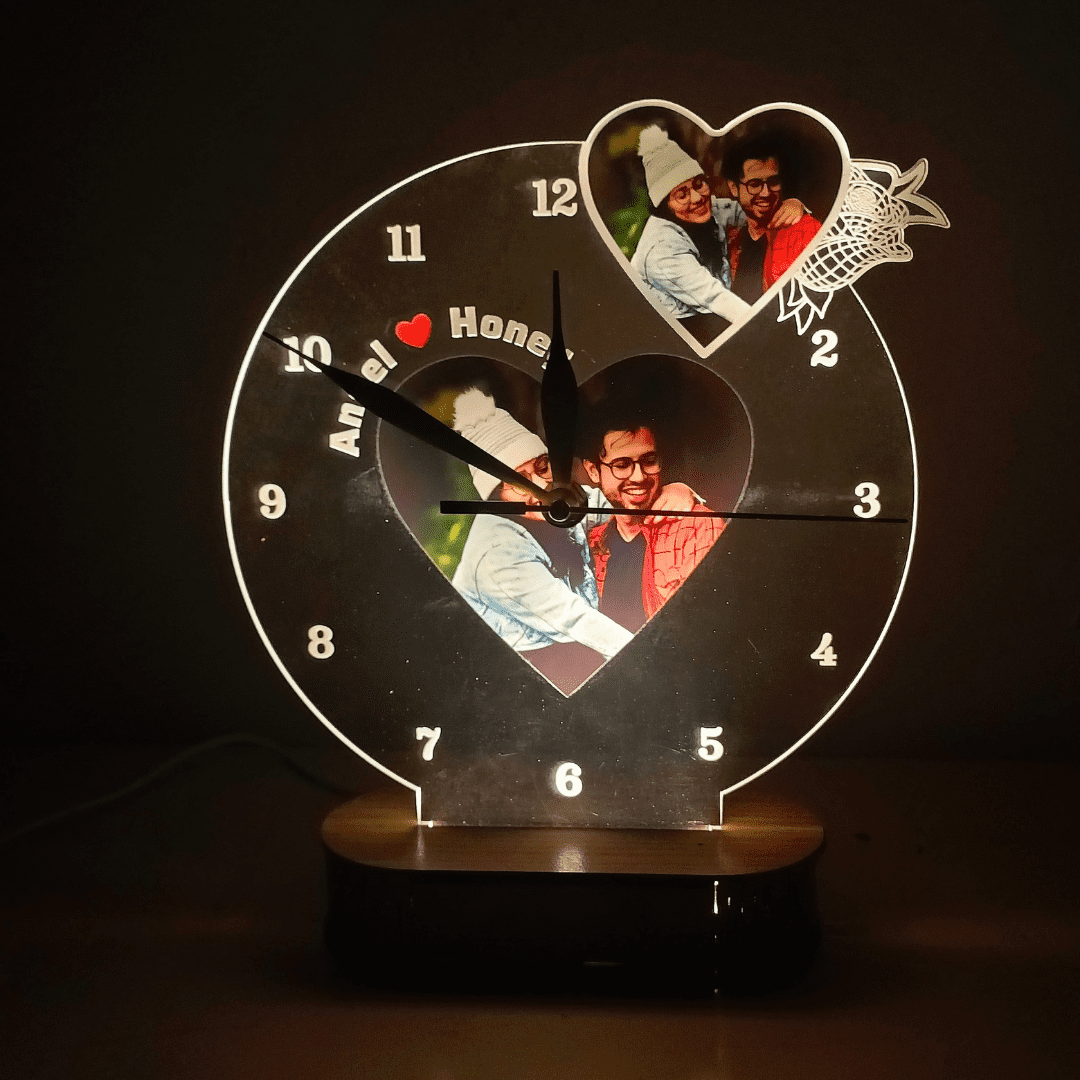 customized clock with pictures