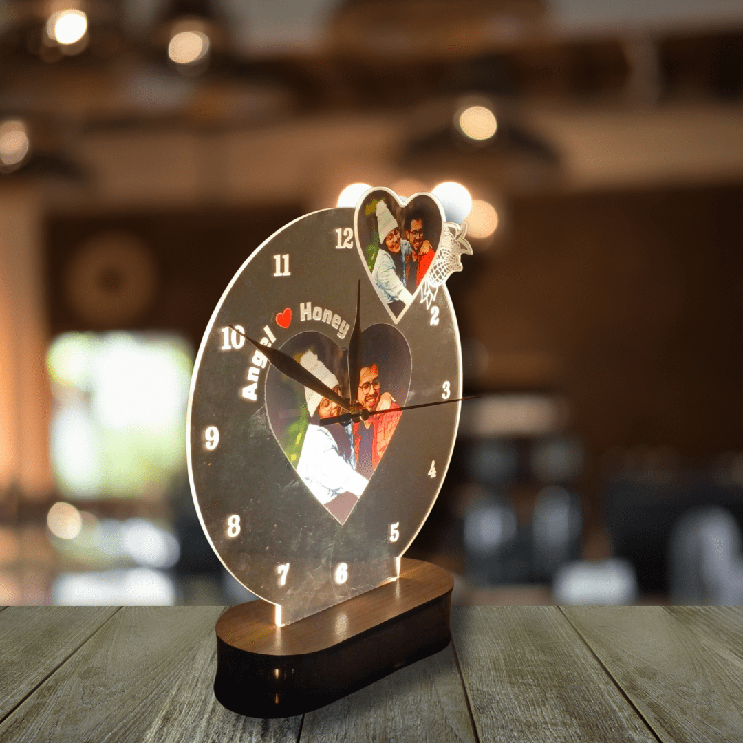 customized clock Lamp with pictures