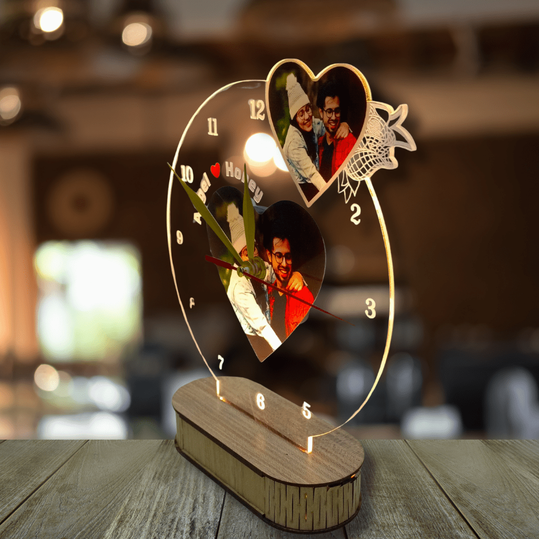 customized clock Lamp with pictures