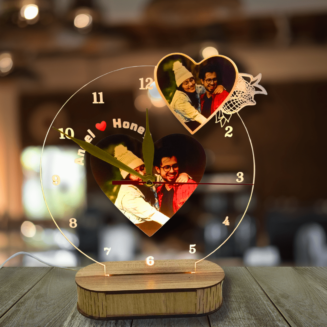 customized clock Lamp with pictures